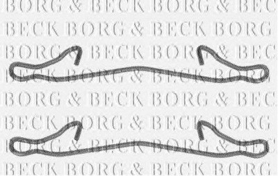 BORG & BECK bbk1036 -  Комплектующие, колодки дискового тормоза